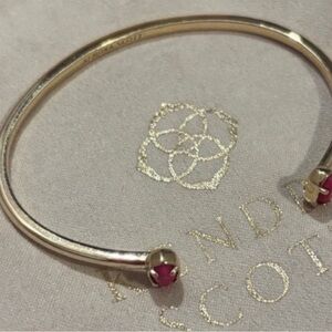 Kendra Scott Emilie Cuff Cuff Bracelet Dark Magenta Magnesite Gold